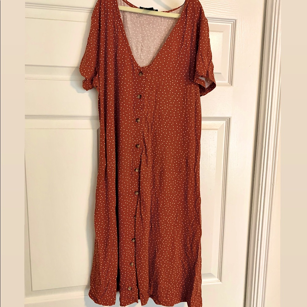 Red maternity sun dress